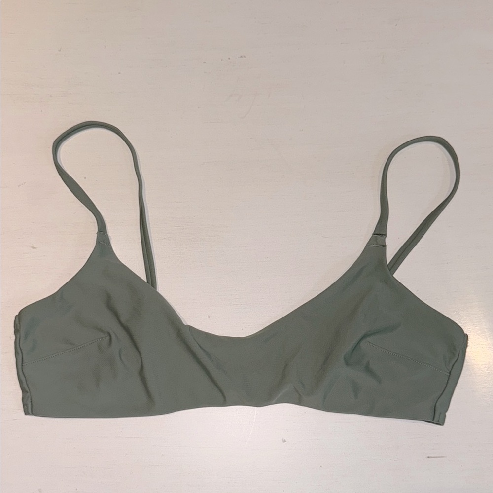 Aerie Women's Sage Green Bralette/Bathing Suit Top  sz M ☀️💕☀️